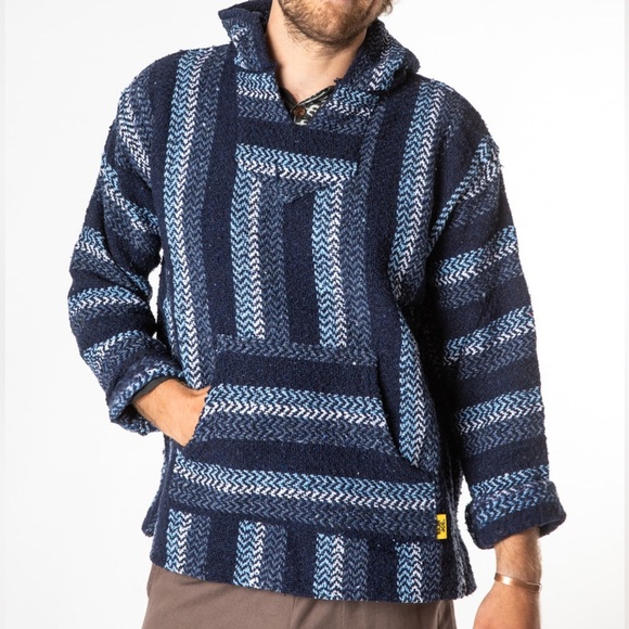 BAJA JOE Mexicali Blues Mexican Hoodie Cotton Sweatshirt S - Picture 11 of 13